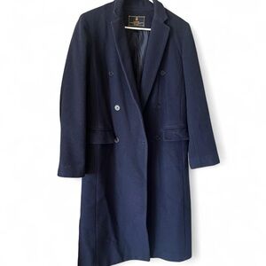 Ralph Lauren Wool Cashmere Double Breasted Overcoat Long Classic